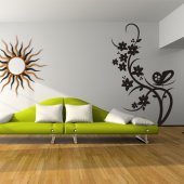 Butterfly Flower Wall Stickers