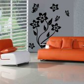 Butterfly Flower Wall Stickers