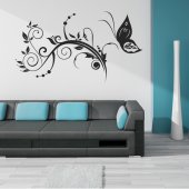 Butterfly Flower Wall Stickers