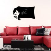 Face Butterflies - Chalkboard / Blackboard Wall Stickers