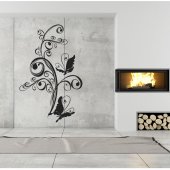 Flower Butterflies Wall Stickers