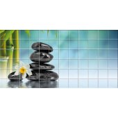 Flower Pebbles - Tiles Wall Stickers