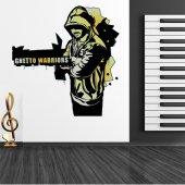 Ghetto Warriors Wall Stickers