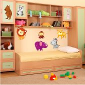 Kit Autocolante decorativo infantil 11 Animais