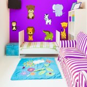 Kit Autocolante decorativo infantil 8 Animais