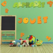 Kit Autocolante decorativo infantil alfabeto