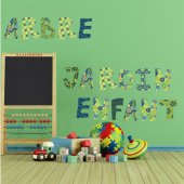 Autocollant Stickers enfant alphabet