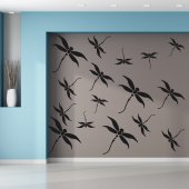 Kit Vinilo decorativo  24 libélulas