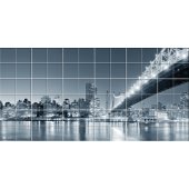 New York Bridge - Tiles Wall Stickers