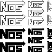 nos Decal Stickers kit