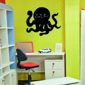 Octopus - Chalkboard / Blackboard Wall Stickers