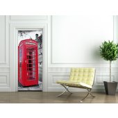 Phone Box Door Stickers