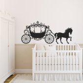 Princess carriage Wall Stickers