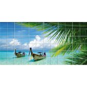 Sea Boat - Tiles Wall Stickers