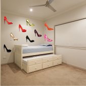 shoes Set Wall Stickers