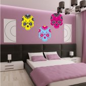 Skull Set Wall Stickers