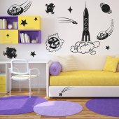 Space Set Wall Stickers