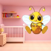 Autocollant Stickers enfant abeille miel