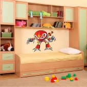 Autocollant Stickers enfant robot alien ninja