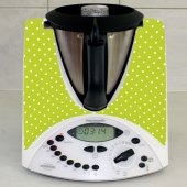 Stickers Thermomix TM31 Vert à pois 