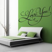 Vinilo decorativo love you