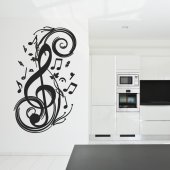 Vinilo decorativo notas musicales