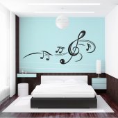 Vinilo decorativo notas musicales