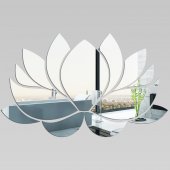 Wandspiegel aus Acrylglas Wasserlilie