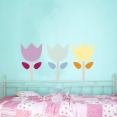 Wandsticker Blumen Set