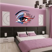 Wandtattoo Auge USA