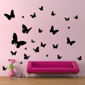 Wandtattoo Schmetterling Set