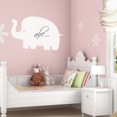 Wandtattoo Velleda weisse Tafel Elefant