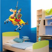 Autocolante decorativo infantil cavaleiros