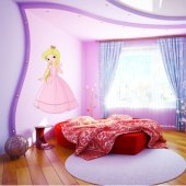 Autocolante decorativo infantil princesa