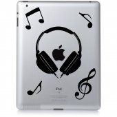 Autocolante ipad 3 música