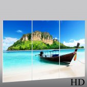 Boat - Triptych Forex Print