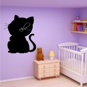 Cat - Chalkboard / Blackboard Wall Stickers