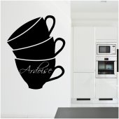 Coffee Cup - Chalkboard / Blackboard Wall Stickers