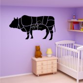 Cow - Chalkboard / Blackboard Wall Stickers