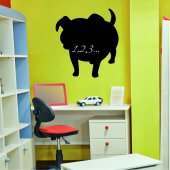 Dog Chalkboard / Blackboard Wall Stickers