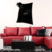 Girl - Chalkboard / Blackboard Wall Stickers