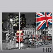 London - Triptych Forex Print