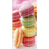 Naklejka na Płytki Ceramiczne - Ciastka Macarons