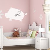 Pig -Whiteboard Wall Stickers