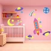 Space Set Wall Stickers