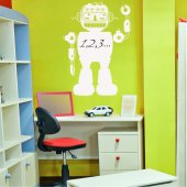 Sticker tabla velleda Robot