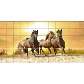 Stickers carrelage cheval