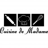 Stickers citation Cuisine de madame