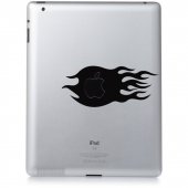 Stickers ipad 3 flaming