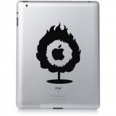 Stickers ipad 3 flamme